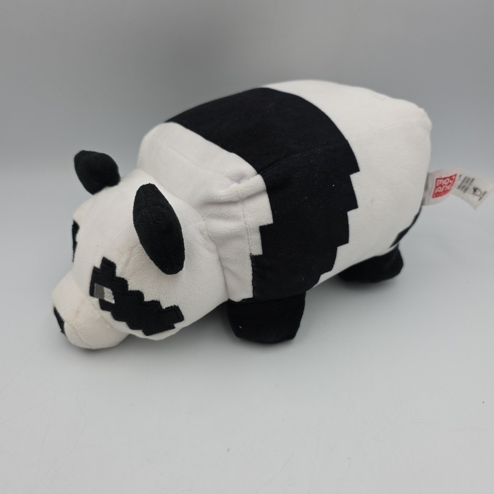 8-inch Black and White Mattel Minecraft Panda Plush Figure